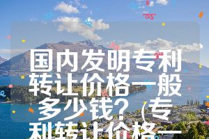 国内发明专利转让价格一般多少钱？(专利转让价格一览表)