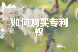 如何购买专利权