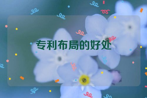 专利布局的好处