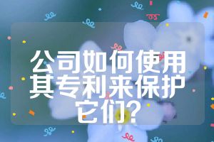 公司如何使用其专利来保护它们？