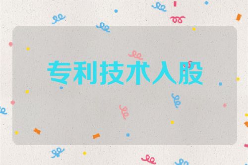 专利技术入股的法律问题  第1张