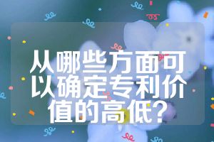 从哪些方面可以确定专利价值的高低？
