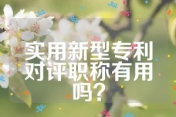 实用新型专利对评职称有用吗?